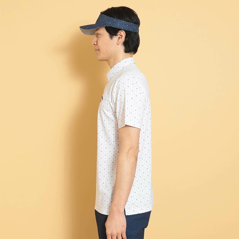 キャロウェイ Callaway　メンズ モノグラムプリント 半袖 ポロシャツ C25134110　2025年モデル 詳細1