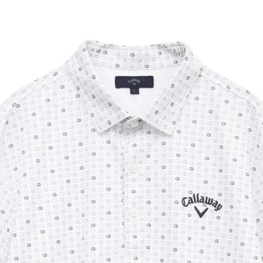 キャロウェイ Callaway　メンズ モノグラムプリント 半袖 ポロシャツ C25134110　2025年モデル 詳細1