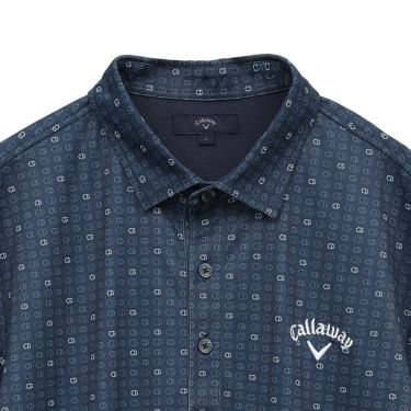 キャロウェイ Callaway　メンズ モノグラムプリント 半袖 ポロシャツ C25134110　2025年モデル 詳細1