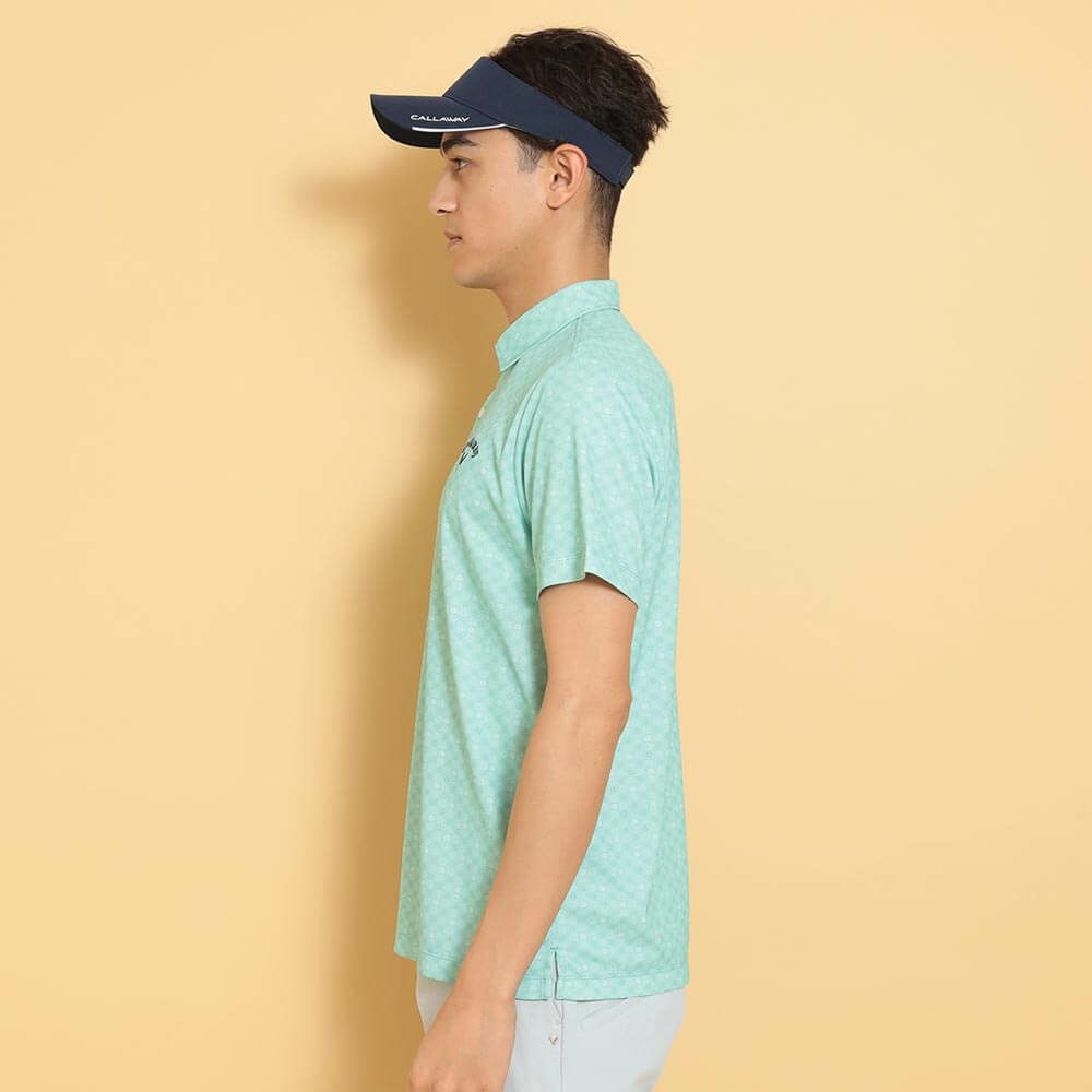 キャロウェイ Callaway　メンズ モノグラムプリント 半袖 ポロシャツ C25134110　2025年モデル 詳細1