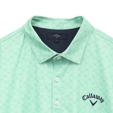 キャロウェイ Callaway　メンズ モノグラムプリント 半袖 ポロシャツ C25134110　2025年モデル 詳細1