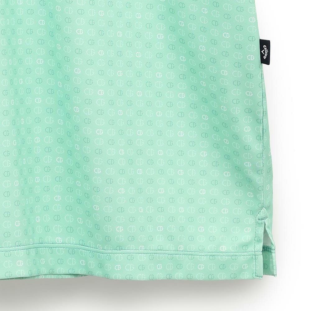 キャロウェイ Callaway　メンズ モノグラムプリント 半袖 ポロシャツ C25134110　2025年モデル 詳細1