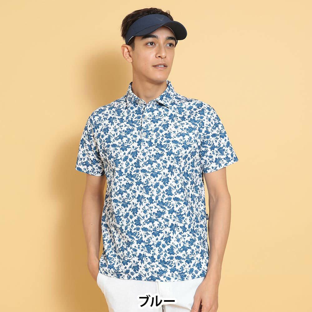 キャロウェイ Callaway　メンズ フラワープリント 半袖 ポロシャツ C25134112　2025年モデル 詳細1