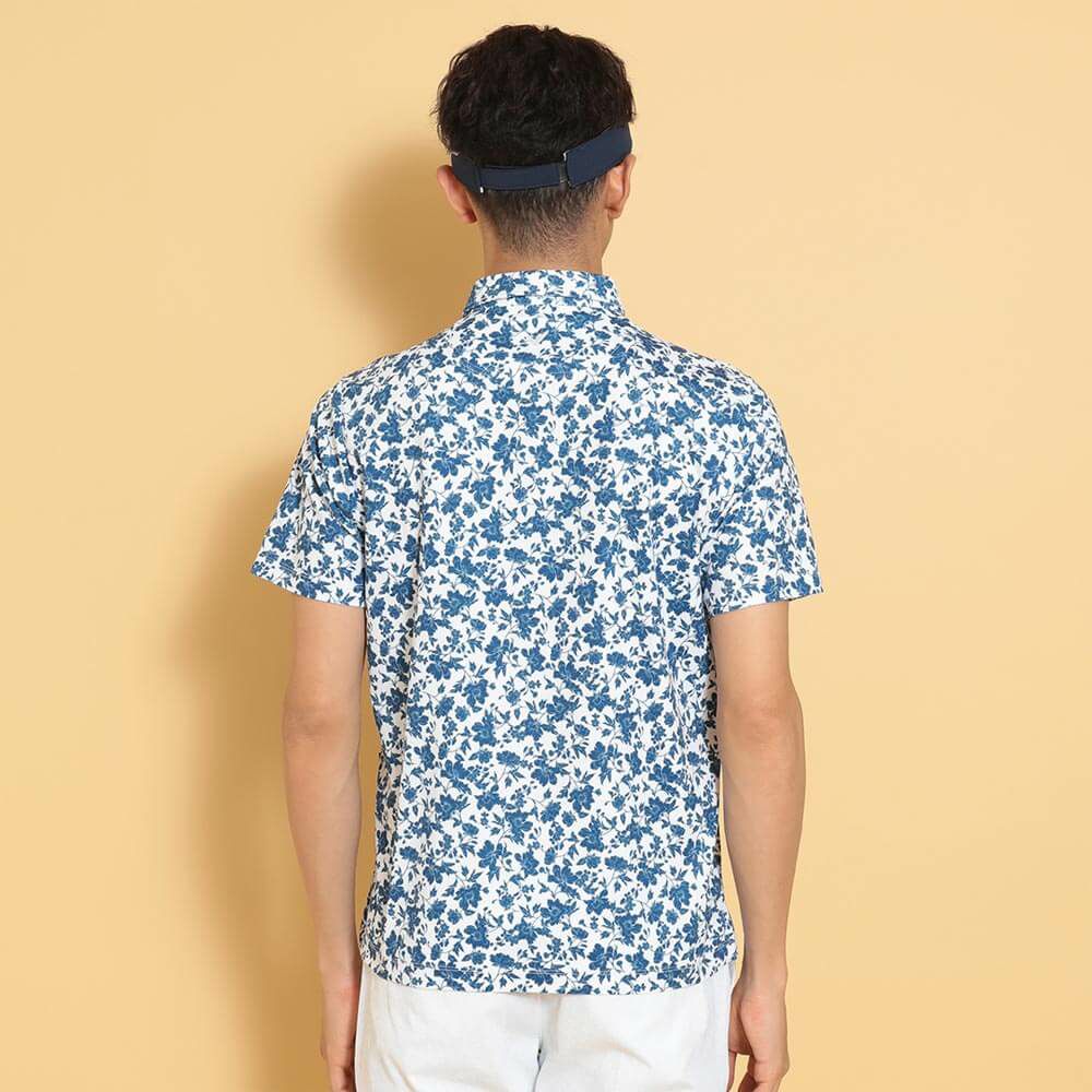 キャロウェイ Callaway　メンズ フラワープリント 半袖 ポロシャツ C25134112　2025年モデル 詳細1