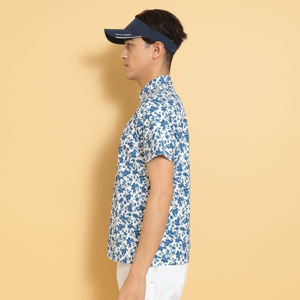 キャロウェイ Callaway　メンズ フラワープリント 半袖 ポロシャツ C25134112　2025年モデル 詳細1