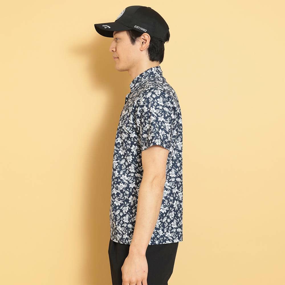 キャロウェイ Callaway　メンズ フラワープリント 半袖 ポロシャツ C25134112　2025年モデル 詳細1