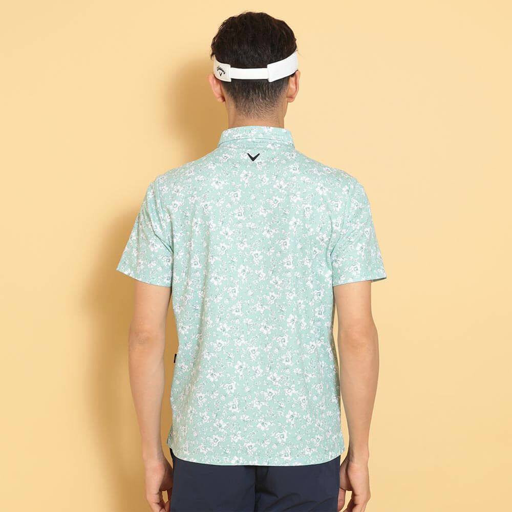 キャロウェイ Callaway　メンズ フラワープリント 半袖 ポロシャツ C25134112　2025年モデル 詳細1