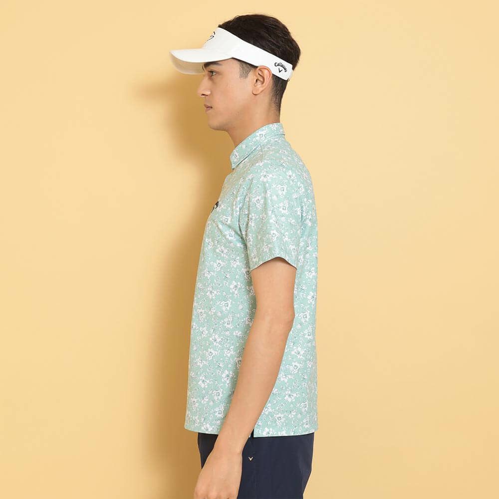 キャロウェイ Callaway　メンズ フラワープリント 半袖 ポロシャツ C25134112　2025年モデル 詳細1