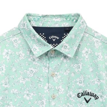 キャロウェイ Callaway　メンズ フラワープリント 半袖 ポロシャツ C25134112　2025年モデル 詳細1