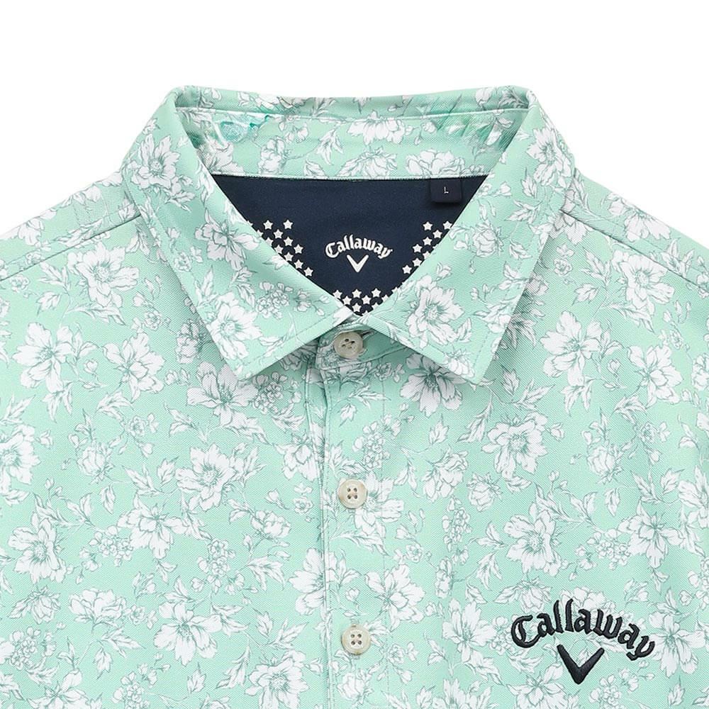 キャロウェイ Callaway　メンズ フラワープリント 半袖 ポロシャツ C25134112　2025年モデル 詳細1