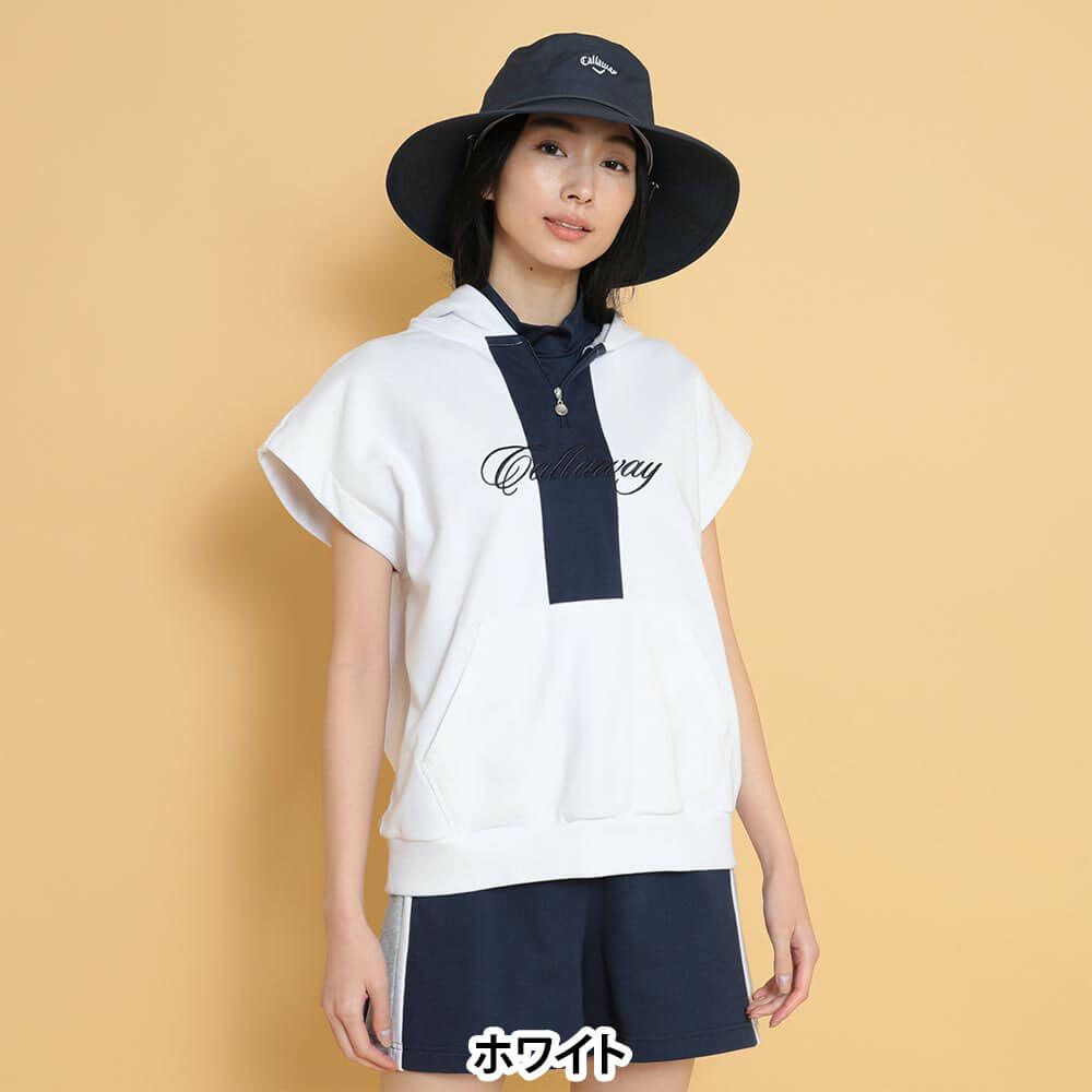 キャロウェイ レディース スウェット パーカー ベスト C25117202　2025年モデル 詳細1