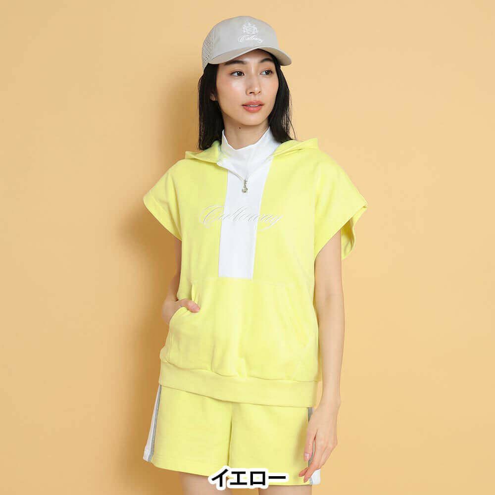 キャロウェイ レディース スウェット パーカー ベスト C25117202　2025年モデル 詳細1