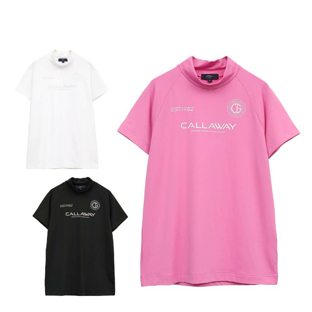キャロウェイ Callaway　レディース 半袖 モックネックシャツ C25134202　2025年モデル
