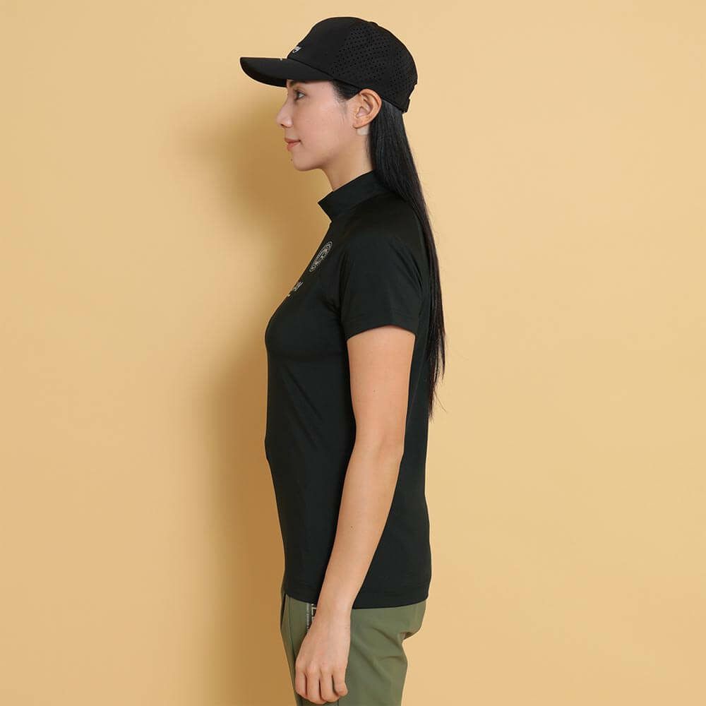 キャロウェイ Callaway　レディース 半袖 モックネックシャツ C25134202　2025年モデル 詳細1