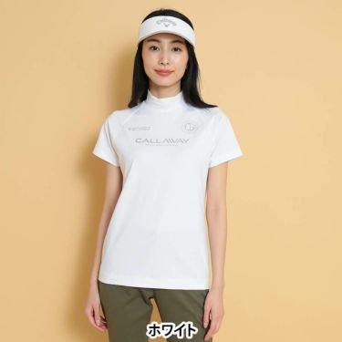 キャロウェイ Callaway　レディース 半袖 モックネックシャツ C25134202　2025年モデル 詳細1