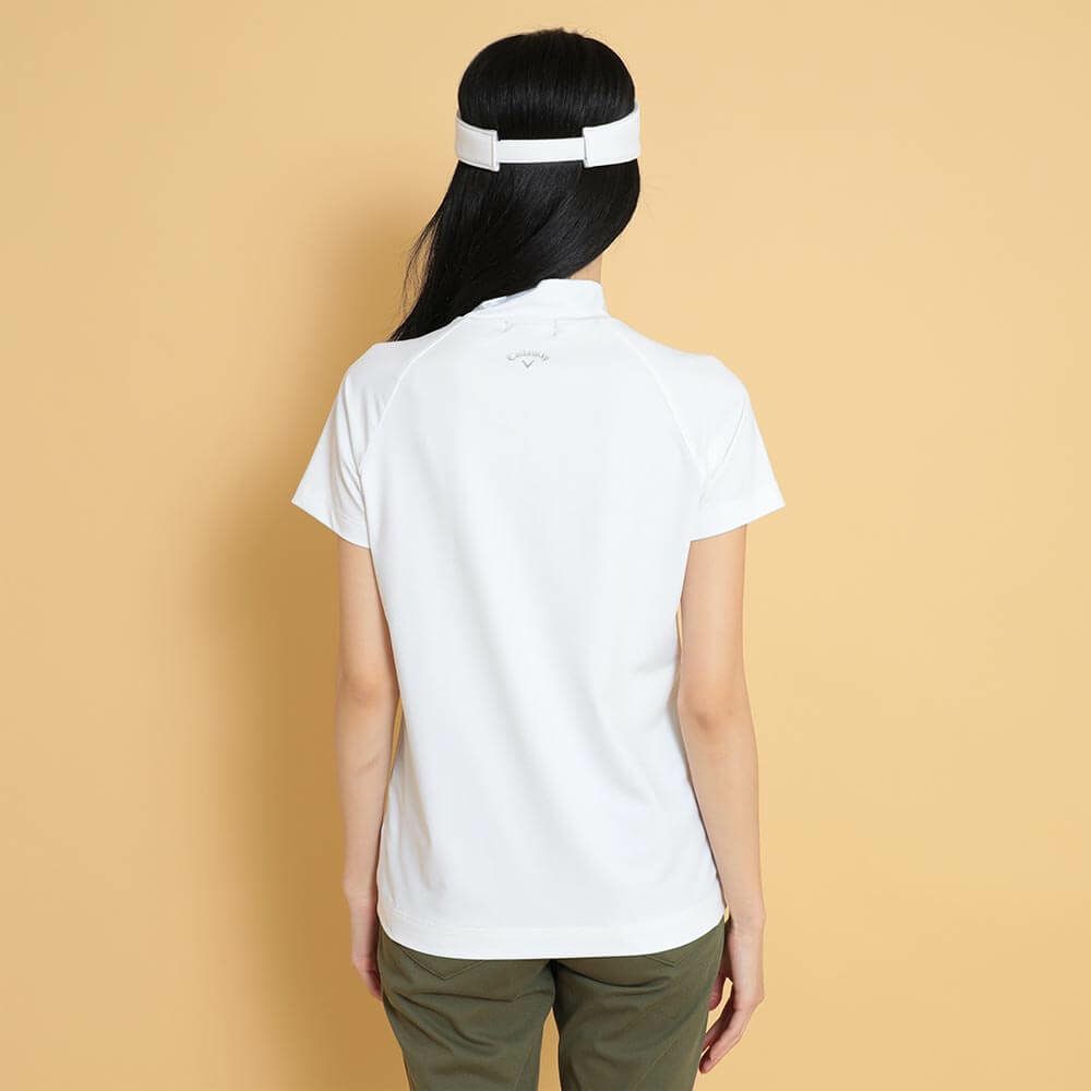 キャロウェイ Callaway　レディース 半袖 モックネックシャツ C25134202　2025年モデル 詳細1