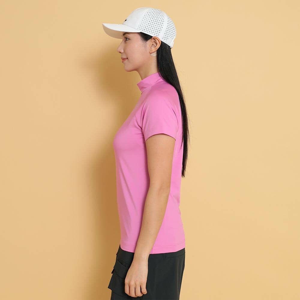 キャロウェイ Callaway　レディース 半袖 モックネックシャツ C25134202　2025年モデル 詳細1