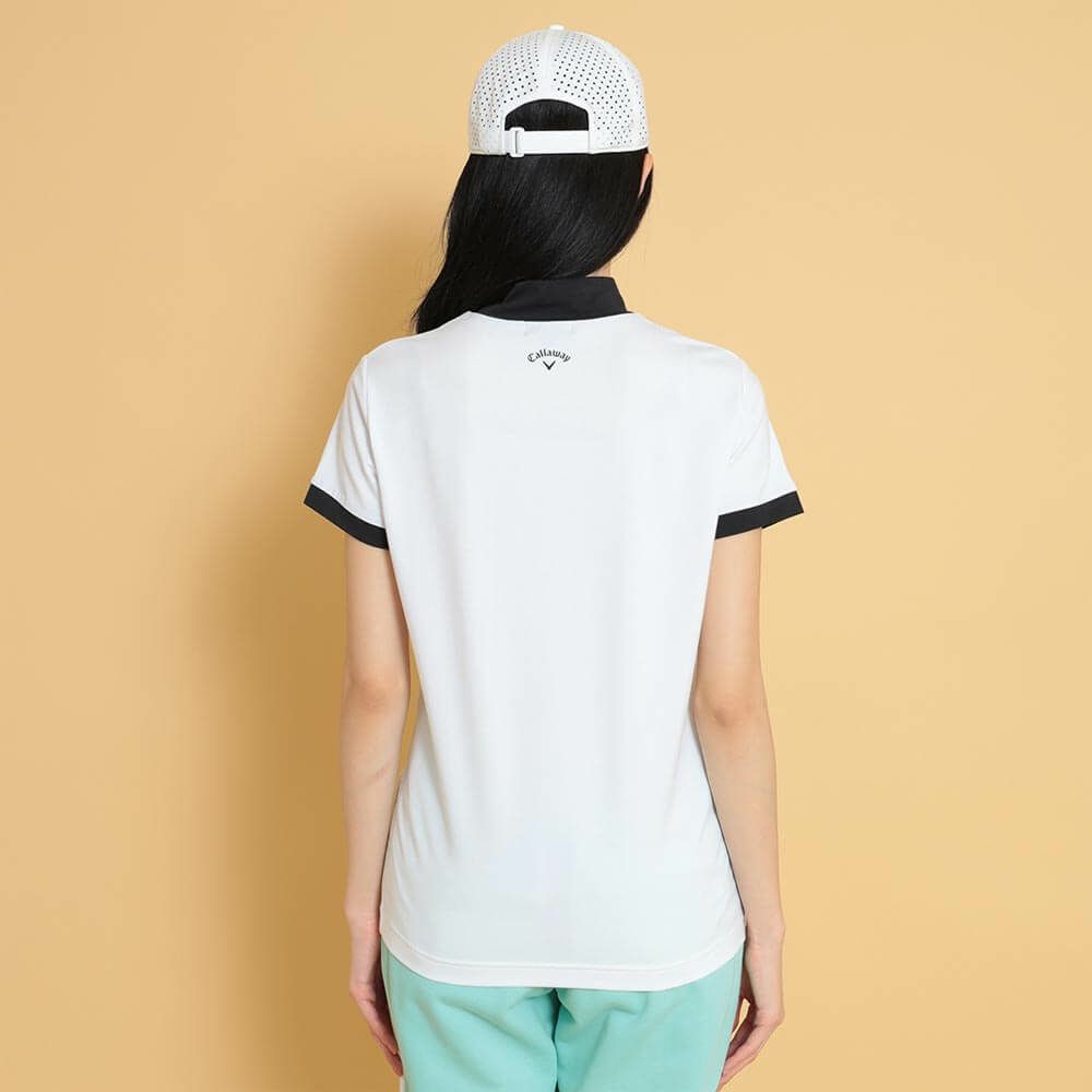 キャロウェイ Callaway　レディース 半袖 モックネックシャツ C25134203　2025年モデル 詳細1