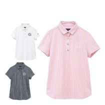 キャロウェイ Callaway　レディース ストライプ 半袖 ポロシャツ C25134205　2025年モデル 詳細1