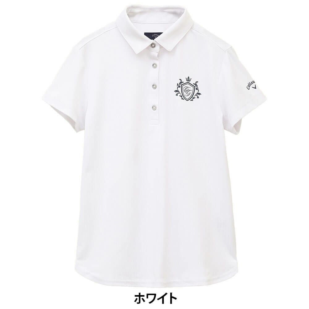 キャロウェイ Callaway　レディース ストライプ 半袖 ポロシャツ C25134205　2025年モデル 詳細1