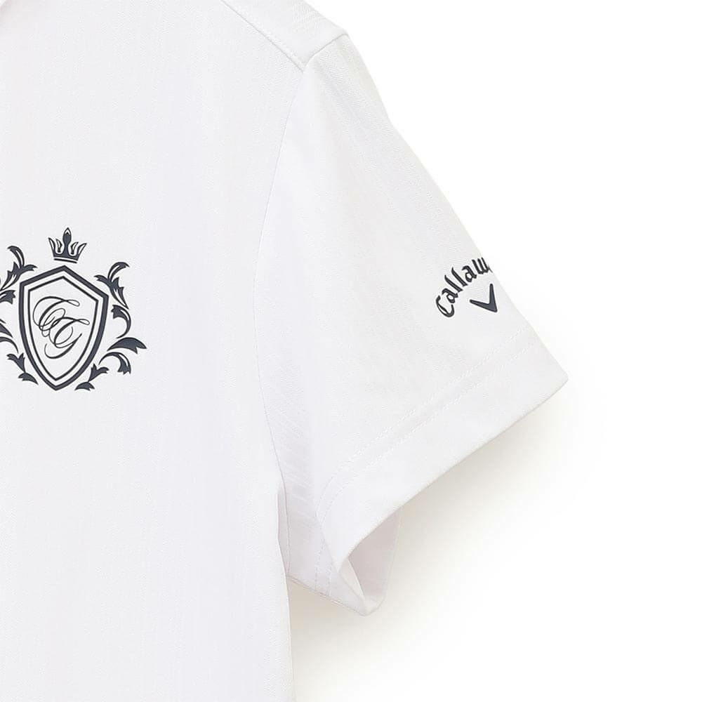 キャロウェイ Callaway　レディース ストライプ 半袖 ポロシャツ C25134205　2025年モデル 詳細1