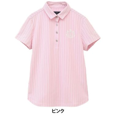 キャロウェイ Callaway　レディース ストライプ 半袖 ポロシャツ C25134205　2025年モデル 詳細1