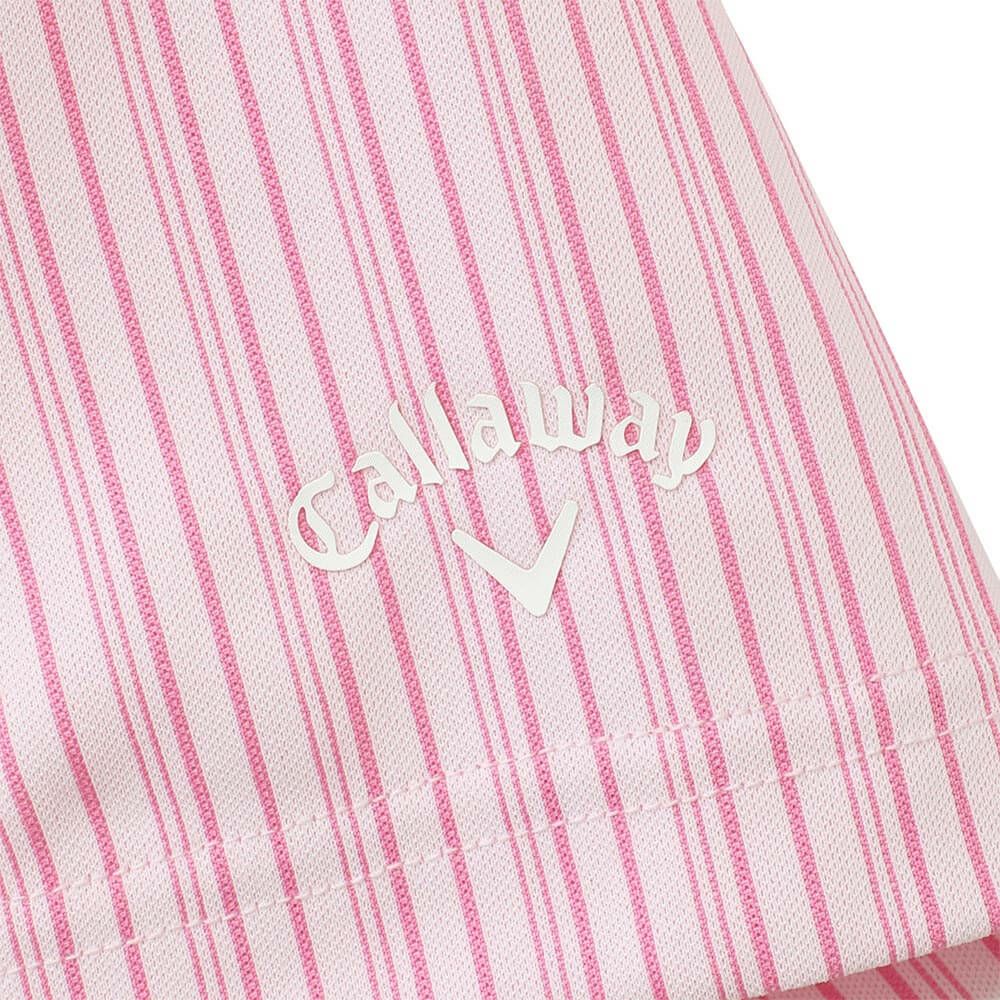 キャロウェイ Callaway　レディース ストライプ 半袖 ポロシャツ C25134205　2025年モデル 詳細1