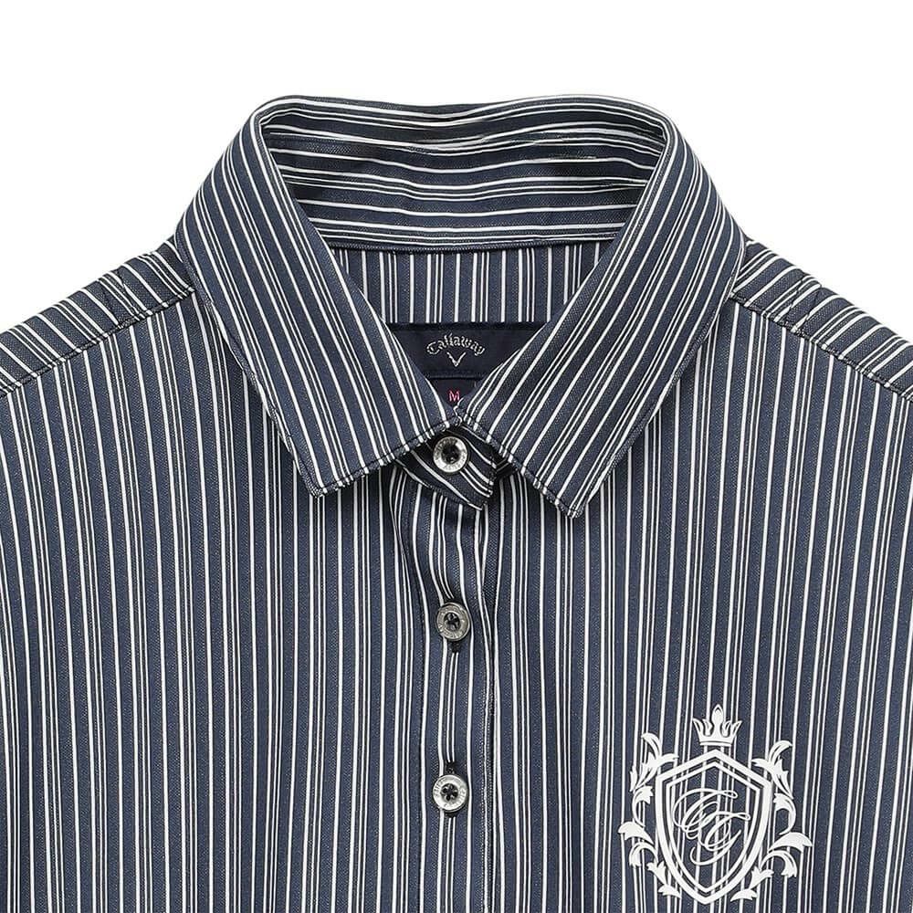 キャロウェイ Callaway　レディース ストライプ 半袖 ポロシャツ C25134205　2025年モデル 詳細1