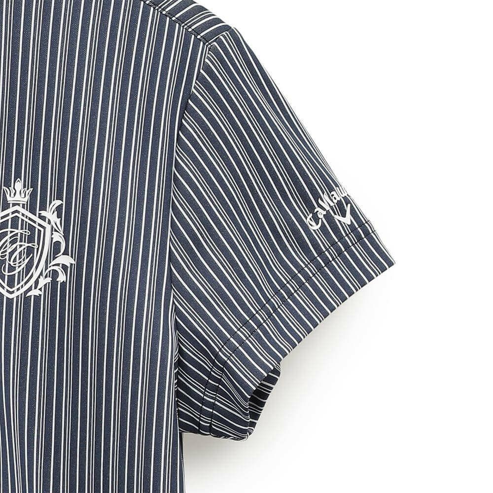 キャロウェイ Callaway　レディース ストライプ 半袖 ポロシャツ C25134205　2025年モデル 詳細1