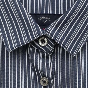 キャロウェイ Callaway　レディース ストライプ 半袖 ポロシャツ C25134205　2025年モデル 詳細1