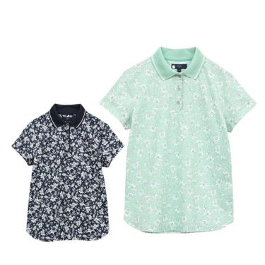 キャロウェイ Callaway　レディース フラワープリント 半袖 ポロシャツ C25134207　2025年モデル 詳細1