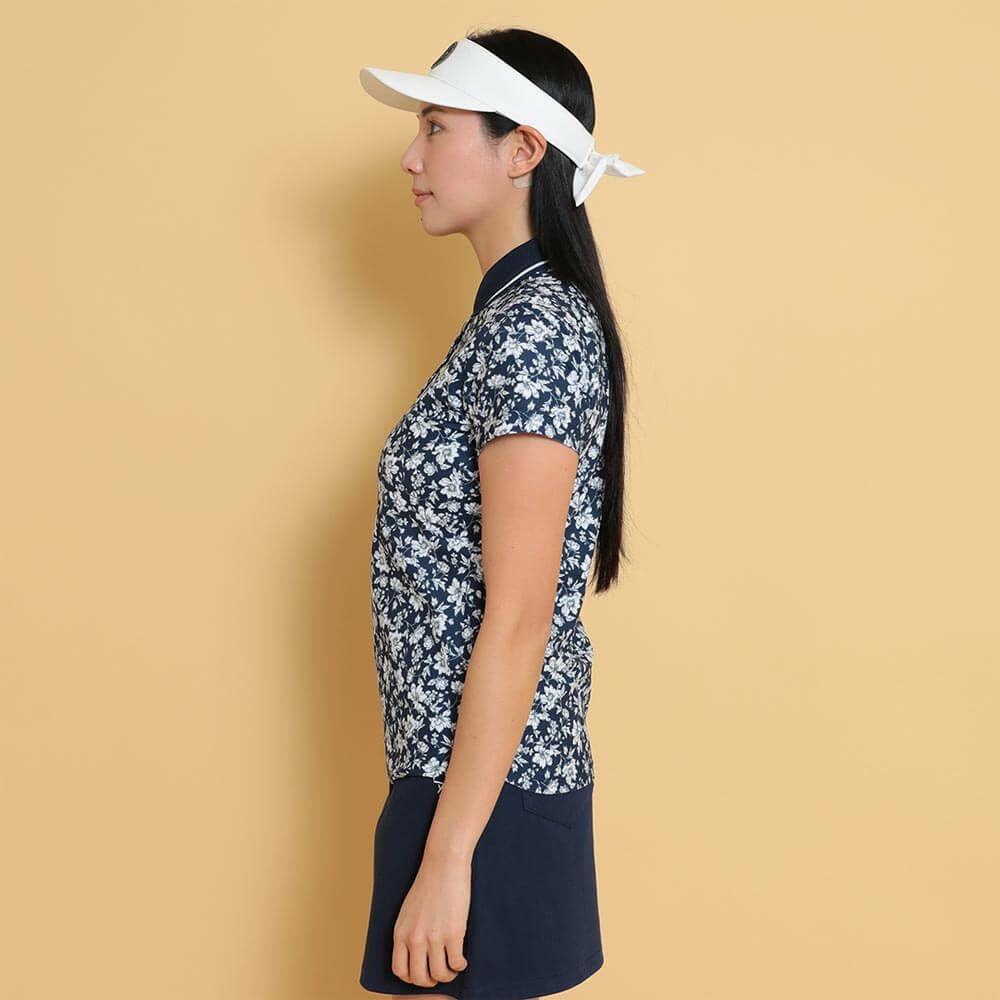 キャロウェイ Callaway　レディース フラワープリント 半袖 ポロシャツ C25134207　2025年モデル 詳細1