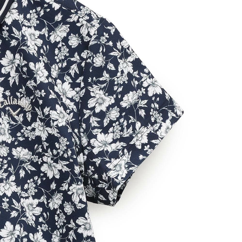 キャロウェイ Callaway　レディース フラワープリント 半袖 ポロシャツ C25134207　2025年モデル 詳細1