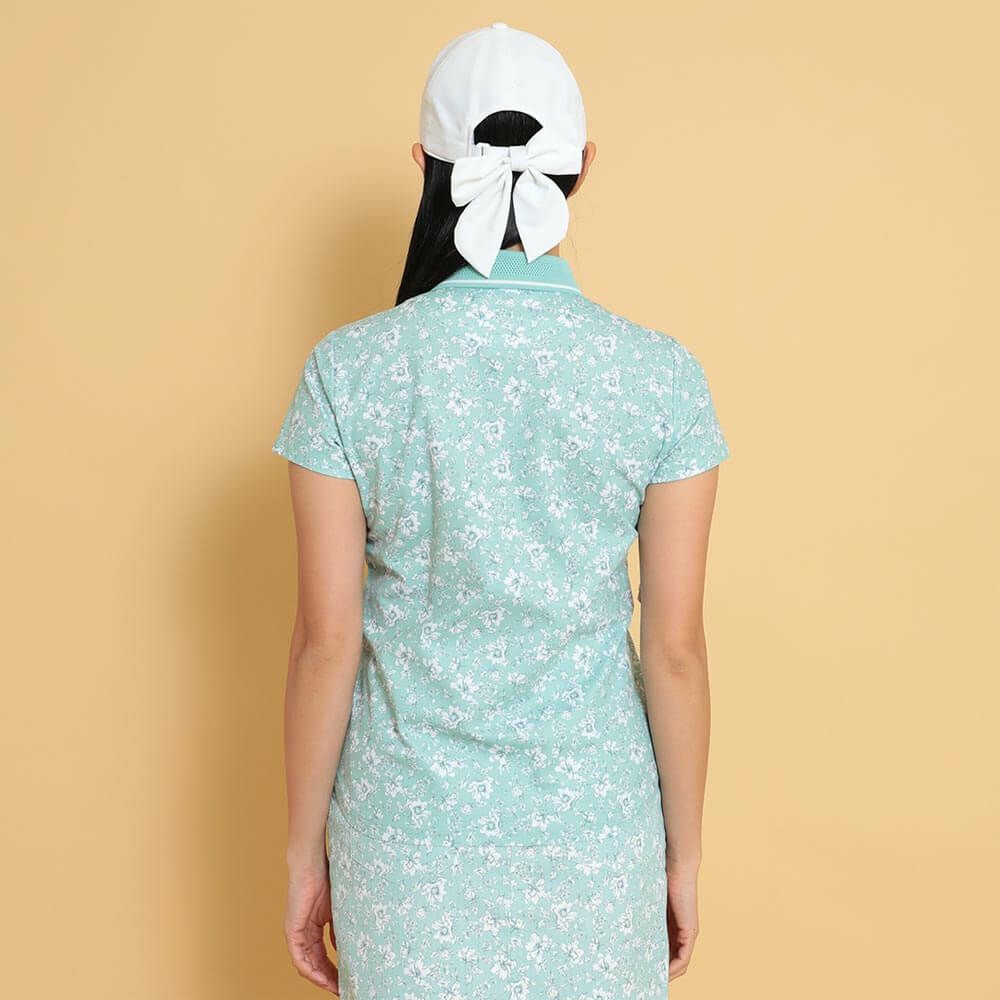 キャロウェイ Callaway　レディース フラワープリント 半袖 ポロシャツ C25134207　2025年モデル 詳細1