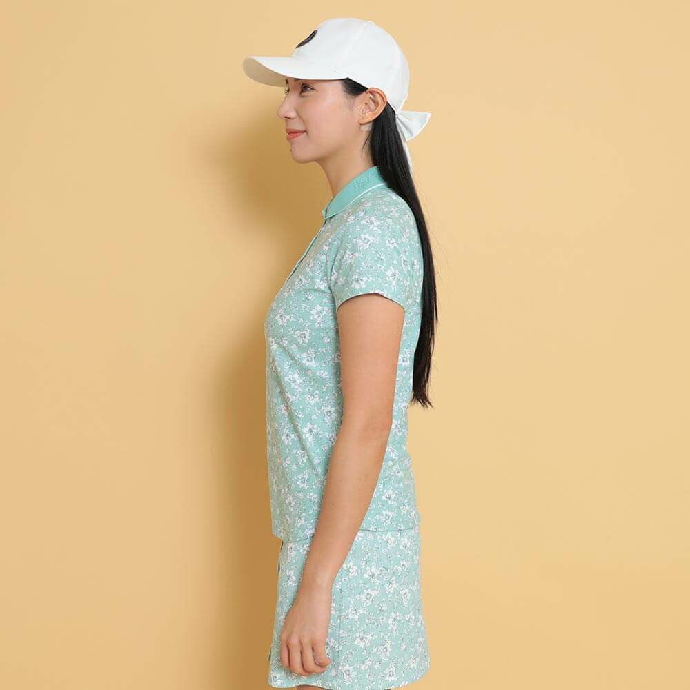 キャロウェイ Callaway　レディース フラワープリント 半袖 ポロシャツ C25134207　2025年モデル 詳細1