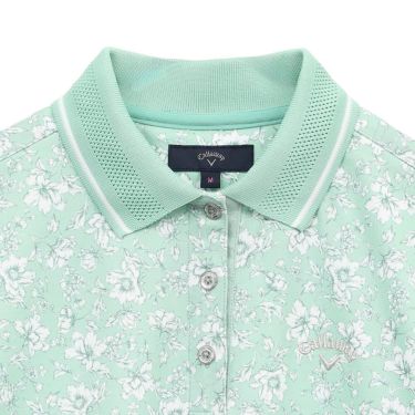 キャロウェイ Callaway　レディース フラワープリント 半袖 ポロシャツ C25134207　2025年モデル 詳細1