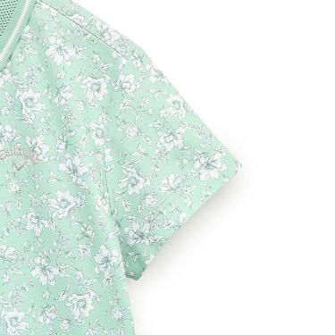 キャロウェイ Callaway　レディース フラワープリント 半袖 ポロシャツ C25134207　2025年モデル 詳細1