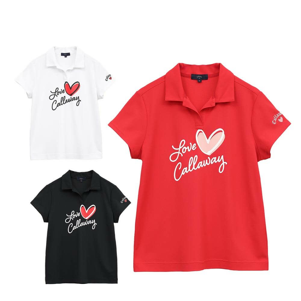 キャロウェイ Callaway　レディース LOVEキャロウェイ 半袖 シャツ C25134220　2025年モデル