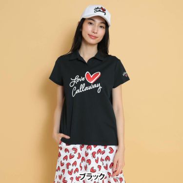 キャロウェイ Callaway　レディース LOVEキャロウェイ 半袖 シャツ C25134220　2025年モデル 詳細1