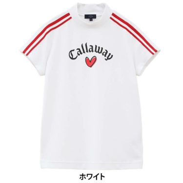 キャロウェイ Callaway　レディース LOVEキャロウェイ 半袖 モックネックシャツ C25134222　2025年モデル 詳細1