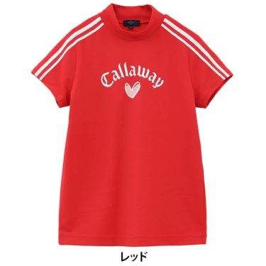 キャロウェイ Callaway　レディース LOVEキャロウェイ 半袖 モックネックシャツ C25134222　2025年モデル 詳細1