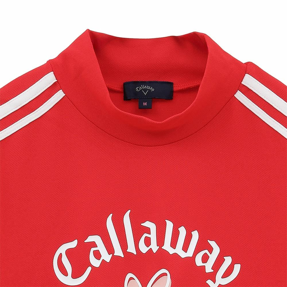 キャロウェイ Callaway　レディース LOVEキャロウェイ 半袖 モックネックシャツ C25134222　2025年モデル 詳細1