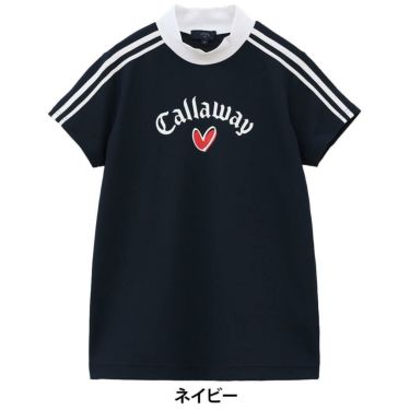 キャロウェイ Callaway　レディース LOVEキャロウェイ 半袖 モックネックシャツ C25134222　2025年モデル 詳細1