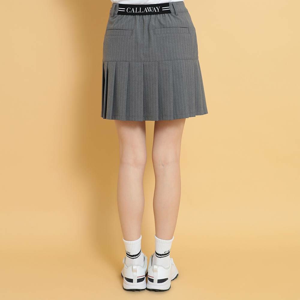 キャロウェイ Callaway　レディース ピンストライプ プリーツ スカート C25128204　2025年モデル 詳細1