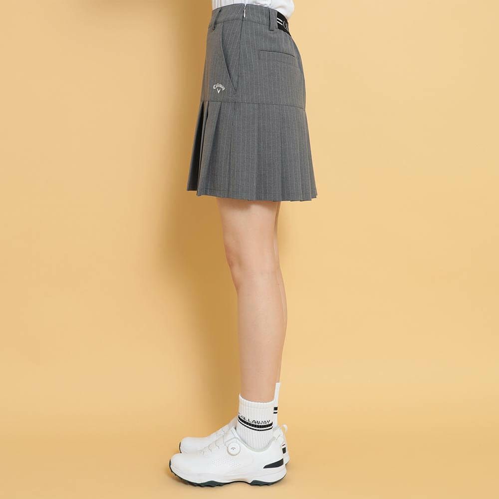 キャロウェイ Callaway　レディース ピンストライプ プリーツ スカート C25128204　2025年モデル 詳細1