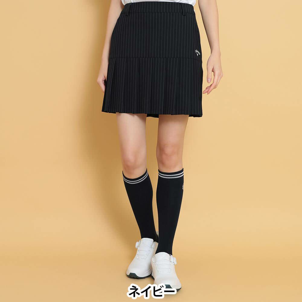 キャロウェイ Callaway　レディース ピンストライプ プリーツ スカート C25128204　2025年モデル 詳細1