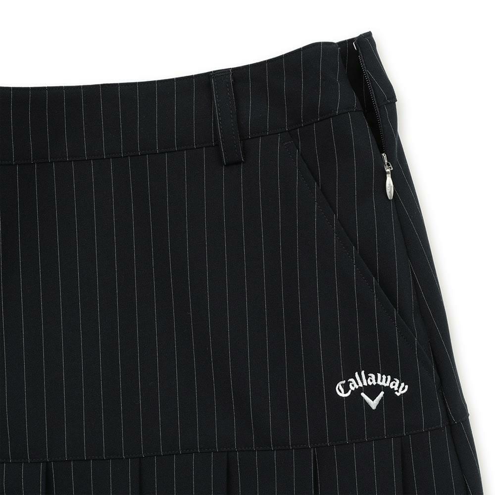 キャロウェイ Callaway　レディース ピンストライプ プリーツ スカート C25128204　2025年モデル 詳細1