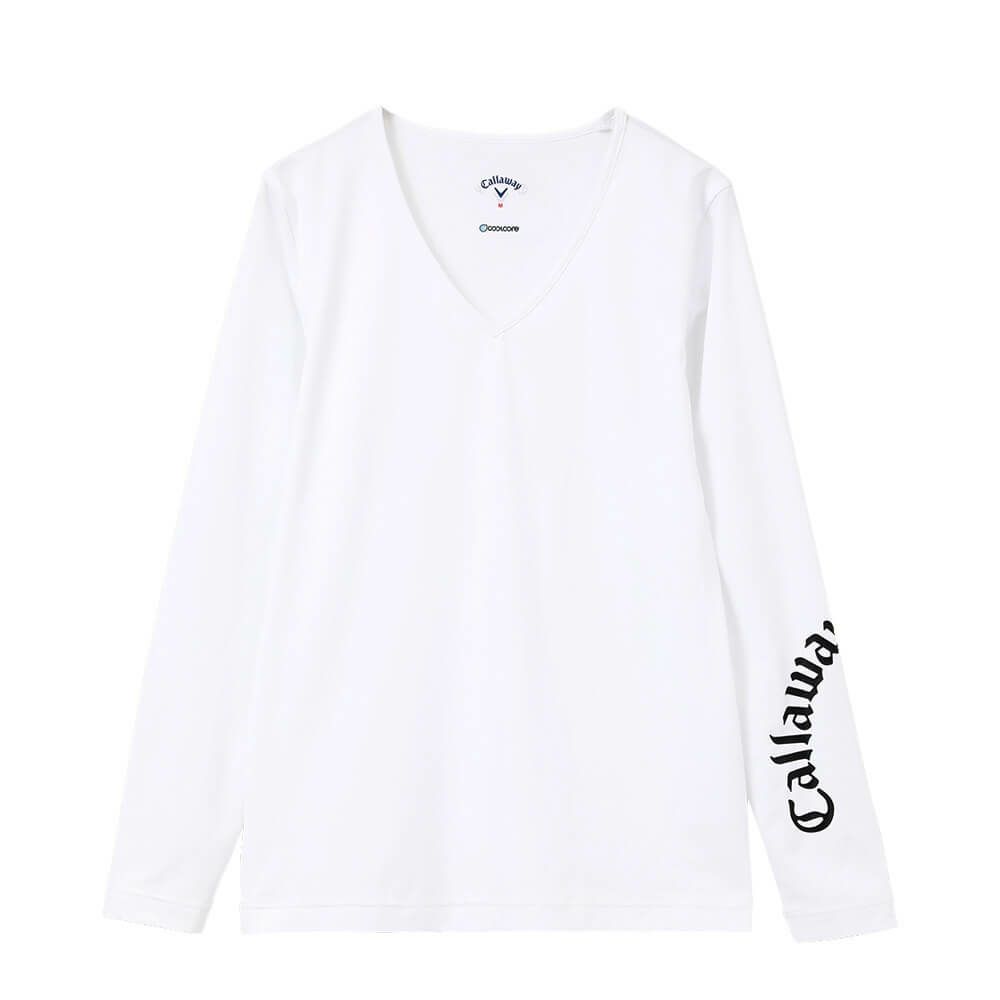 キャロウェイ Callaway　レディース クールコア 長袖 Vネック インナーシャツ C24932201　2025年モデル 詳細1