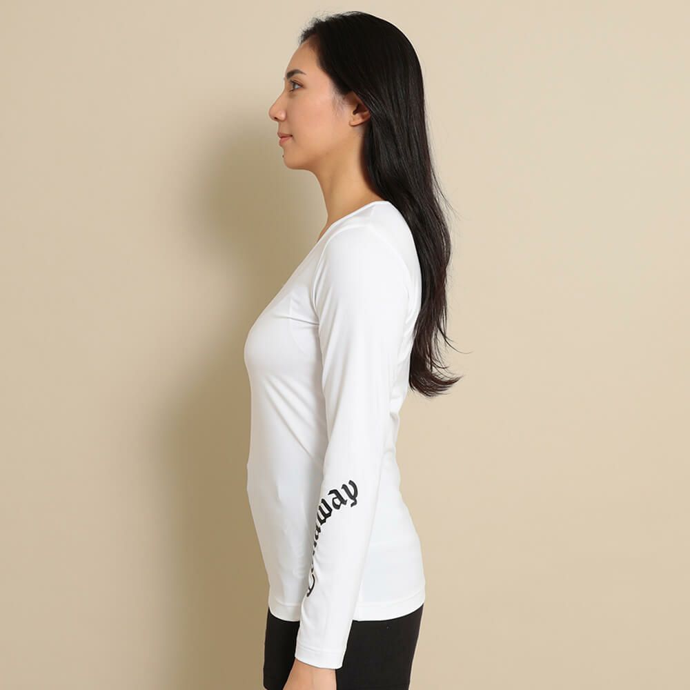 キャロウェイ Callaway　レディース クールコア 長袖 Vネック インナーシャツ C24932201　2025年モデル 詳細1