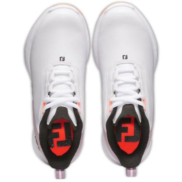 フットジョイ　フューエル レース ガールズ ジュニア スパイクレス ゴルフシューズ 45042 ホワイト/ピンク　2025年モデル ホワイト/ピンク（45042）